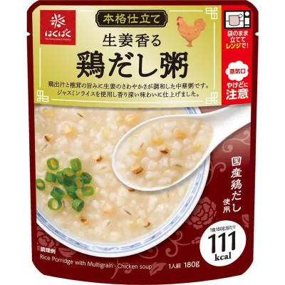 Hakubaku Ginger Chicken Dashi Rice Porridge 180g