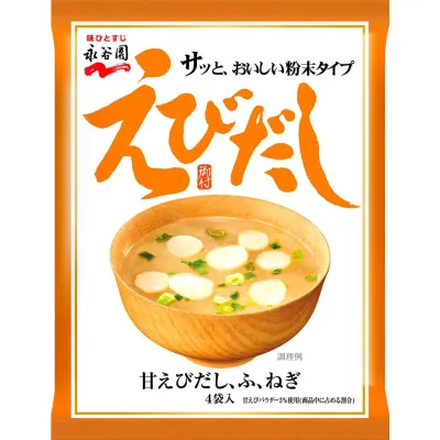 Nagatanien Shrimp Dashi Instant Miso Soup 4 Servings