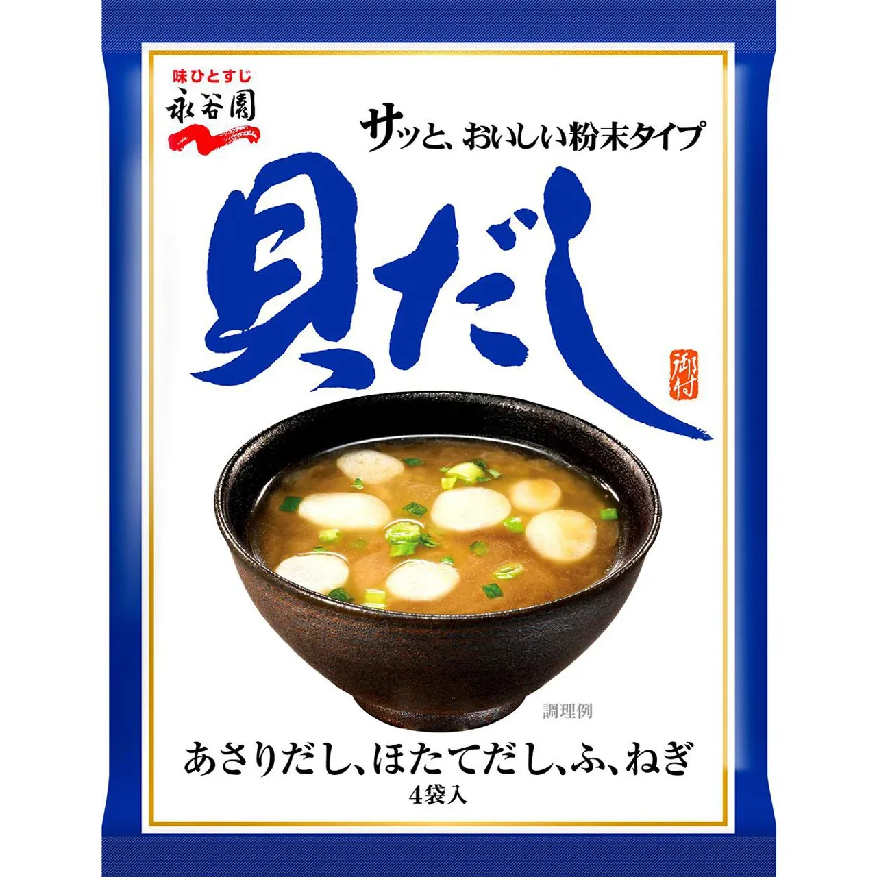 Nagatanien Shellfish Dashi Instant Miso Soup 4 Servings