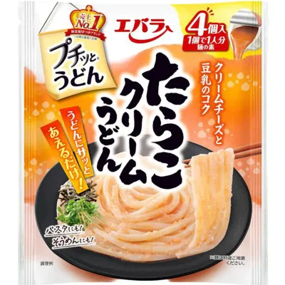 Ebara Petit Udon Tarako Cream Udon Sauce 4 Portions 84g