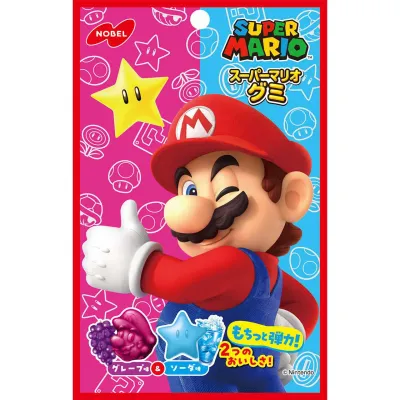 Nobel Super Mario Gummy Grape &amp; Soda 50g