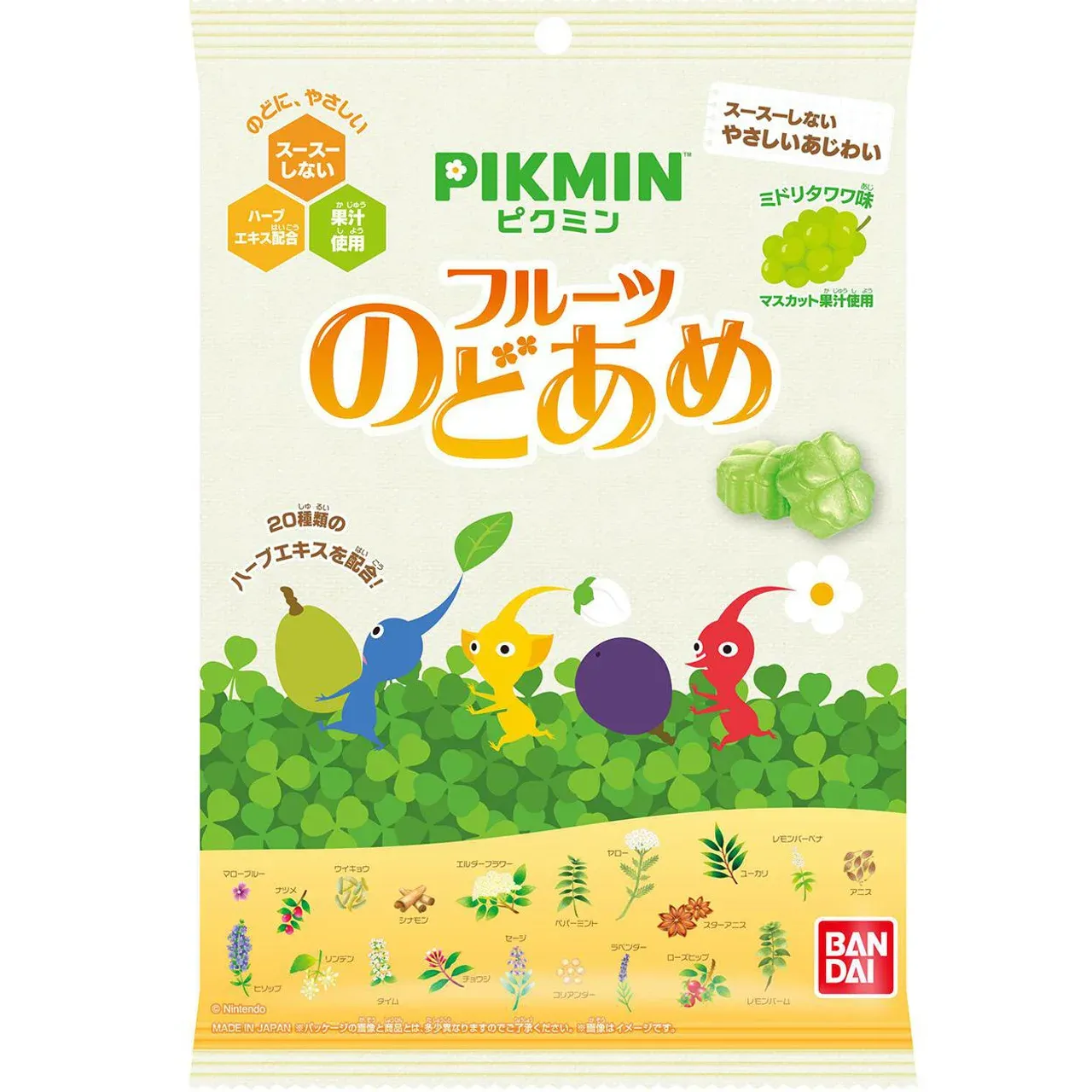 Bandai Pikmin Fruit Throat Candy 64g