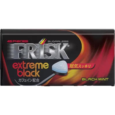 Kracie Foods FRISK Extreme Black Black Mint Tablets 31.5g
