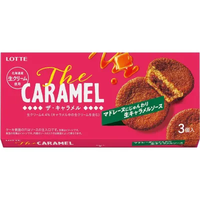 Lotte The CARAMEL 3 Pieces Caramel Madeleine Cake