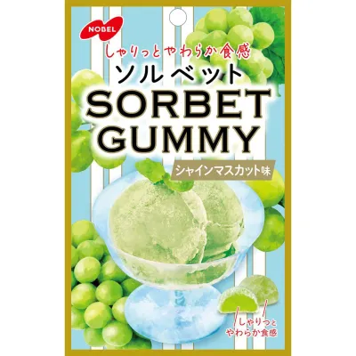 Nobel Confectionery Sorbet Gummy Shine Muscat Flavor 50g