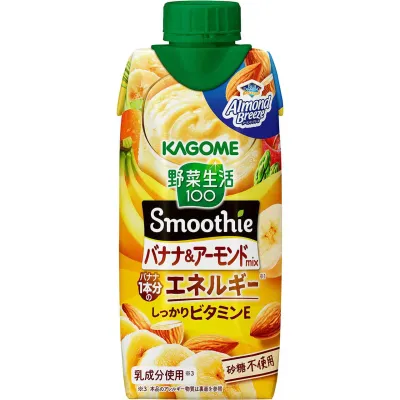 Kagome Yasai Seikatsu Banana &amp; Almond Smoothie 330ml