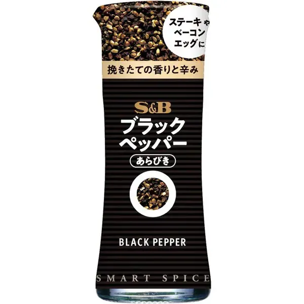 S&amp;B Smart Spice Black Pepper Coarse Ground 9.7g