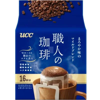 UCC Ueshima Coffee Artisan Coffee Mild Blend Smooth Balanced Drip Coffee 7g x 16 Bags