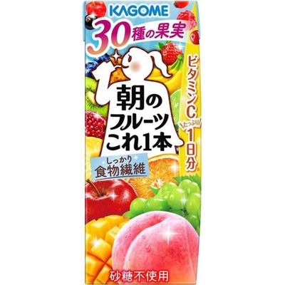 Kagome Asa no Fruits Kore Ippon 30-Fruit Blend Juice 200ml -SALE