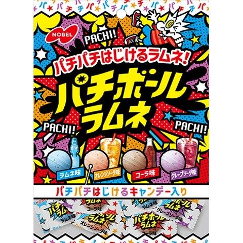 Nobel Pachi Ball Ramune Drink Assorted Candy 60g