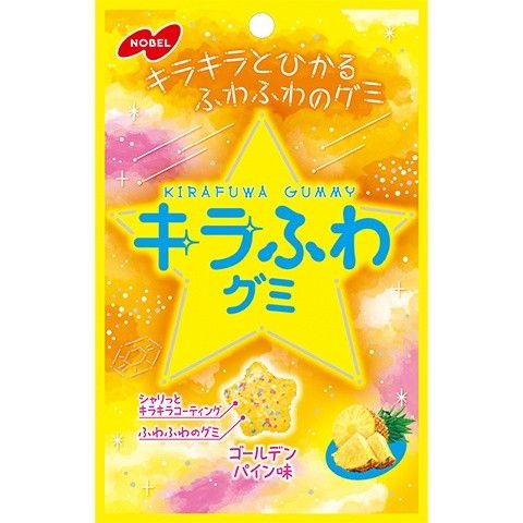 Nobel Kira Fuwa Gummy Golden Pineapple Flavor 50g