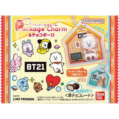 Bandai BT21 Package Charm &amp; Chocolate Balls 18g