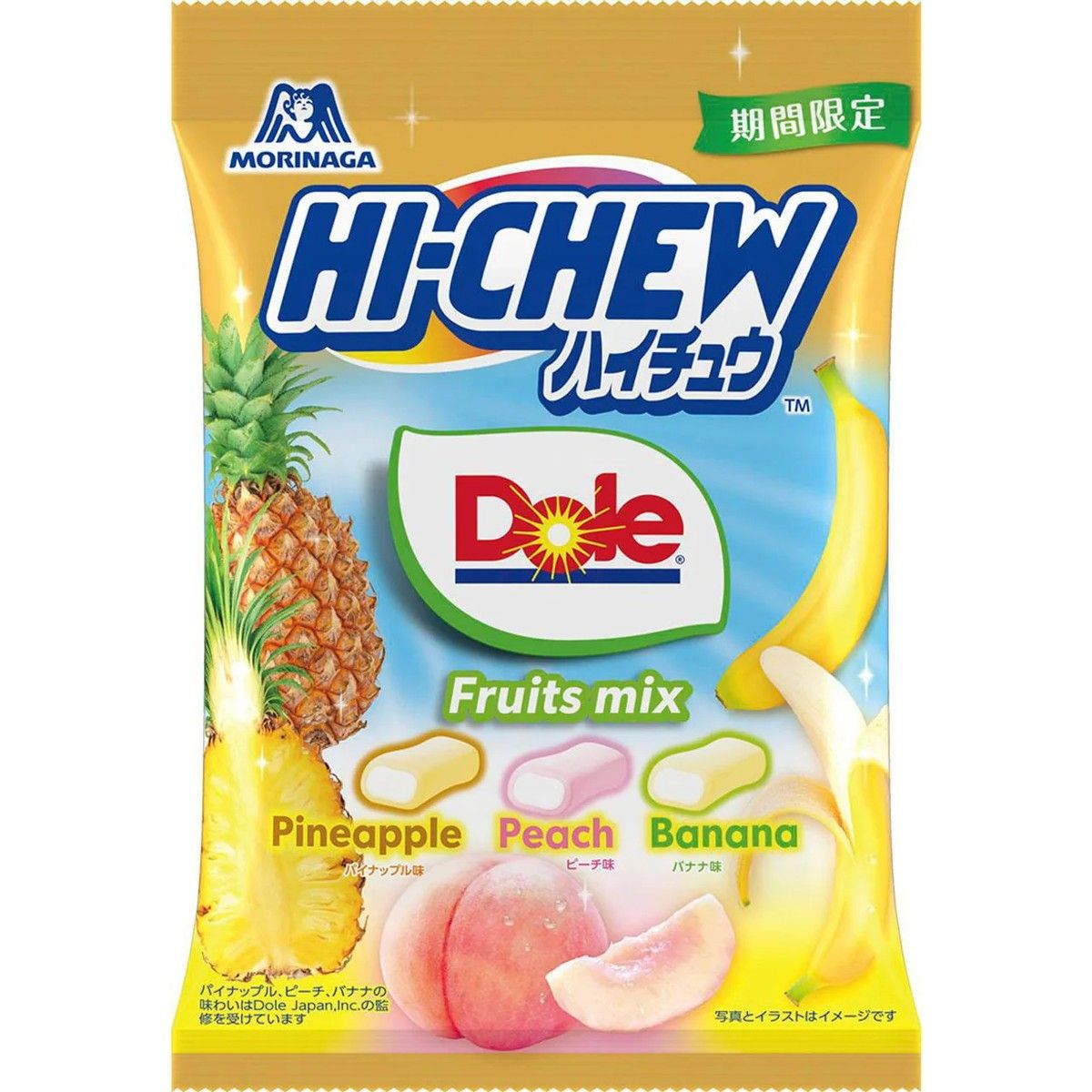 Morinaga Hi-Chew Assort Dole Fruits 68g