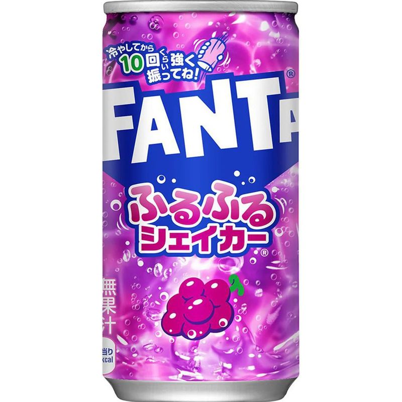 ソフトドリンク FuamamaShop Coca-Cola Fanta Furufuru Shaker Grape 180ml