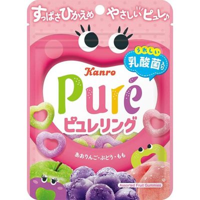 Kanro Pure Ring Fruit Gummy (63g) -SALE