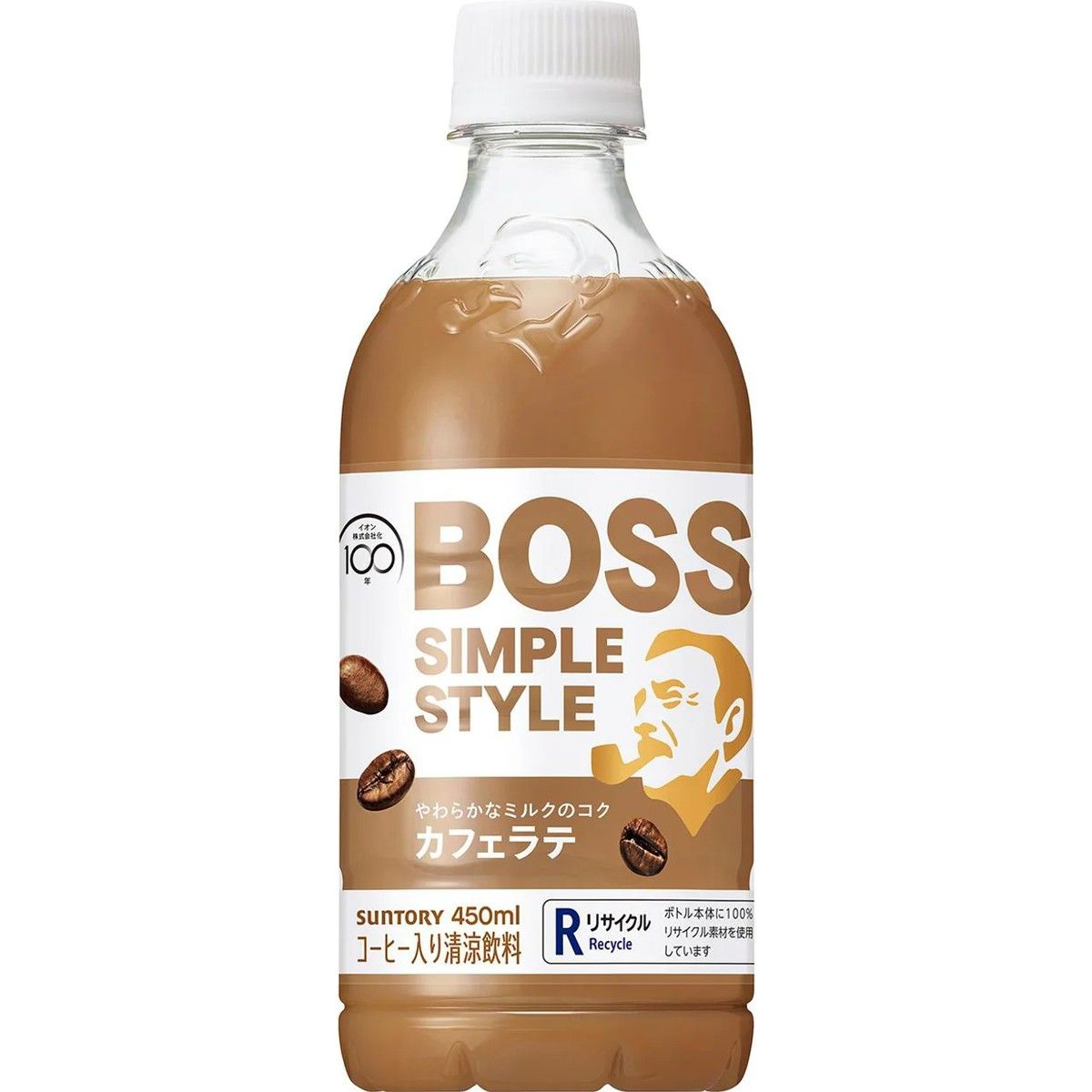 Suntory Boss Simple Style Cafe Latte 450ml