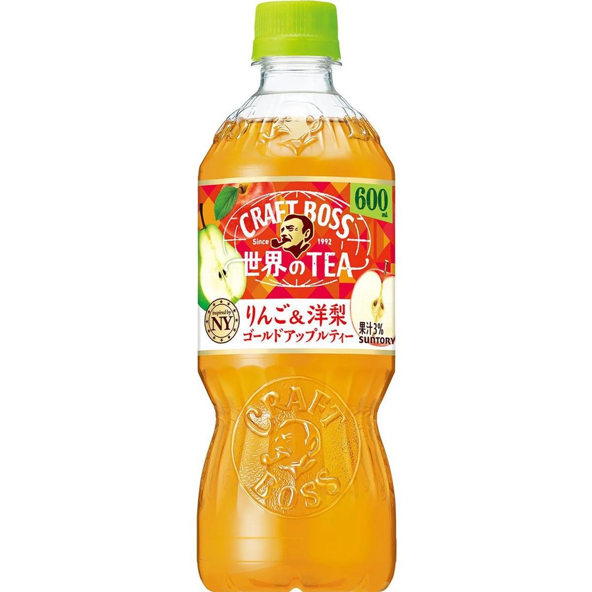 Suntory Craft Boss World's Tea Apple &amp; Pear Gold Apple Tea 600ml