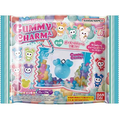Bandai TWICE LOVELYS Gummy & Charm with Pouch 27g Bandai TWICE LOVELYS Gummy & Charm with Pouch 27g