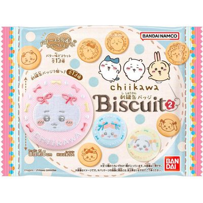 Bandai Chiikawa Embroidered Can Badge Biscuits 2 21g