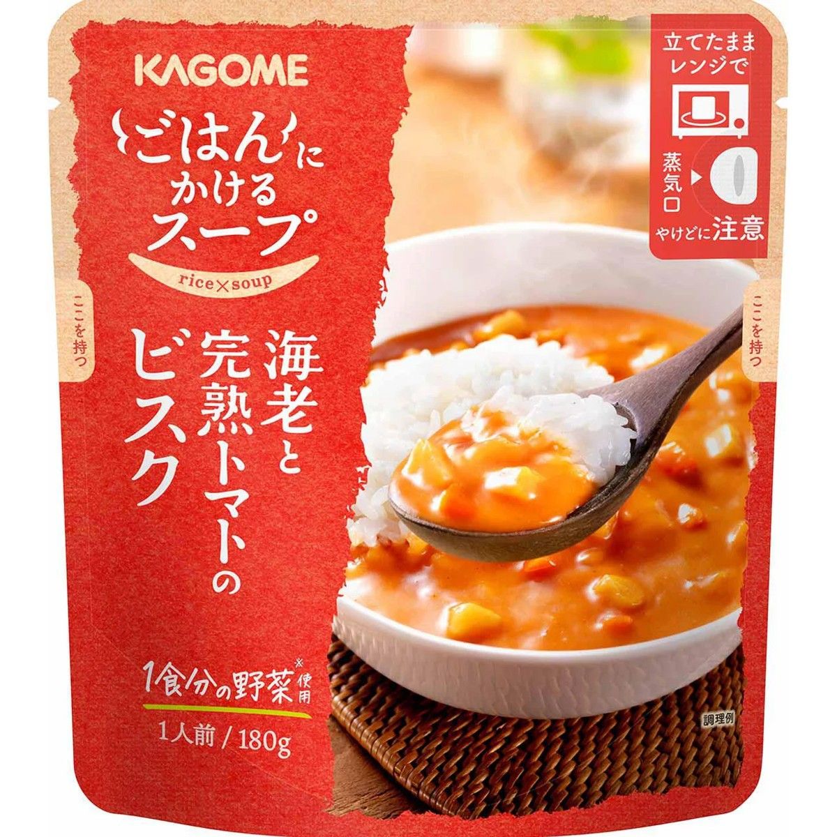 Kagome Shrimp &amp; Ripe Tomato Bisque Rice Topping Soup