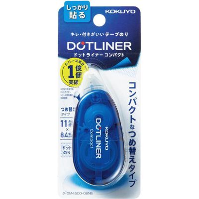 Kokuyo Dot Liner Compact Tape Glue Strong Adhesion Blue
