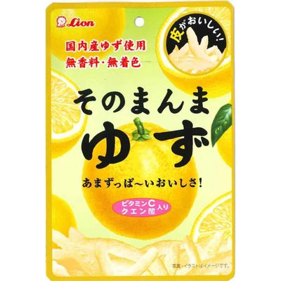 Lion Okashi Sonomamma Yuzu Dried Citrus Snack 23g