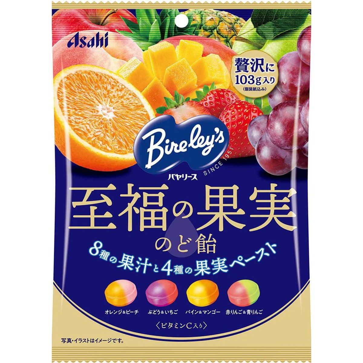 Asahi Bireley's Blissful Fruit Throat Lozenges 103g