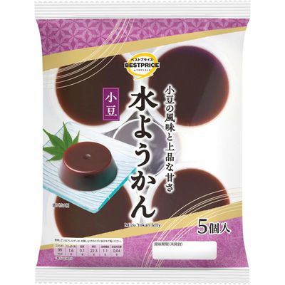 TopValu Best Mizu Yokan Azuki Red Bean Jelly 5 Pieces 310g TopValu Best Mizu Yokan Azuki Red Bean Jelly 5 Pieces 310g