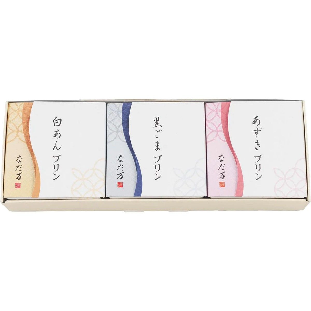 Nadaman Japanese Pudding Assortment 90g x 3 Pack