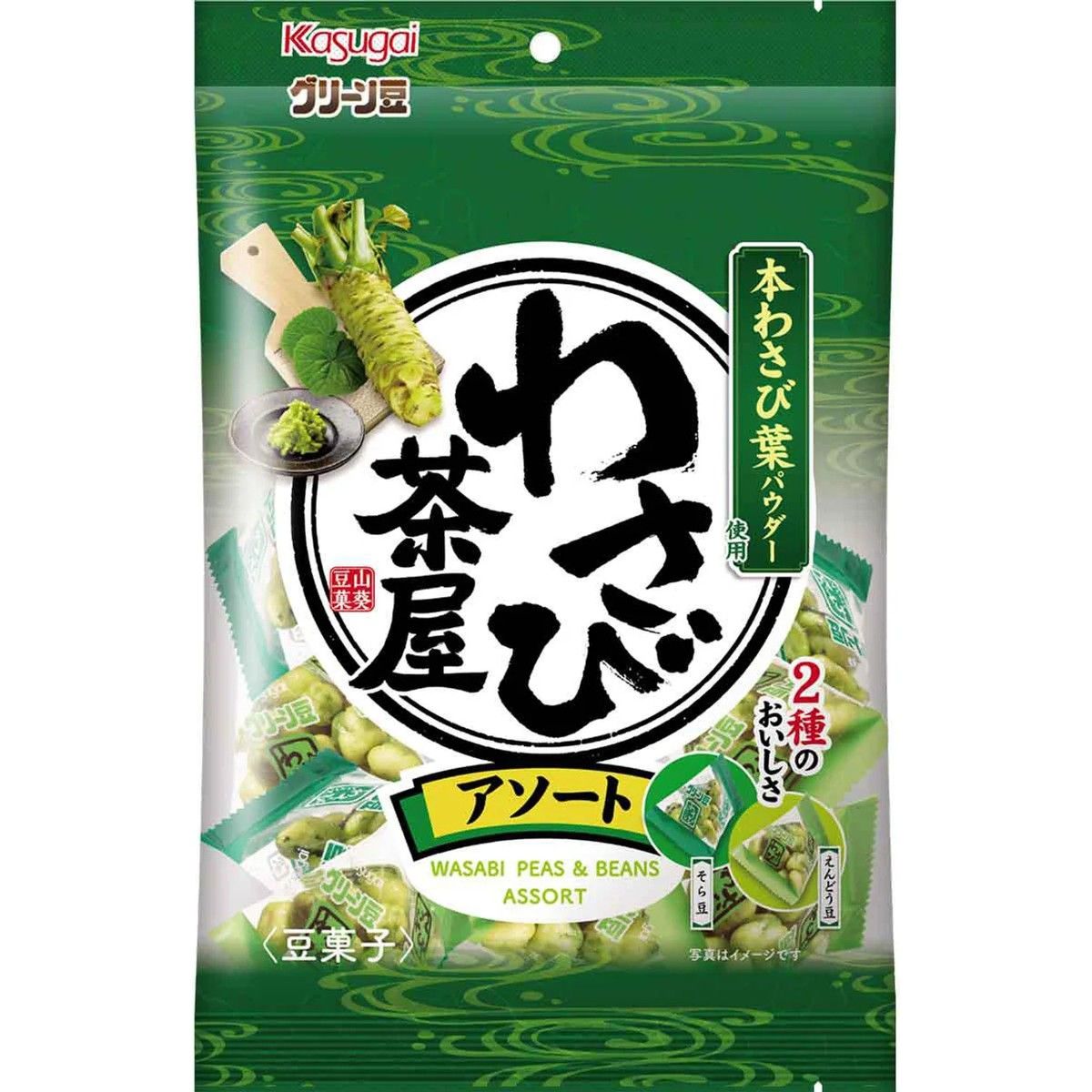 Kasugai Green Bean Wasabi Tea House Assort 104g