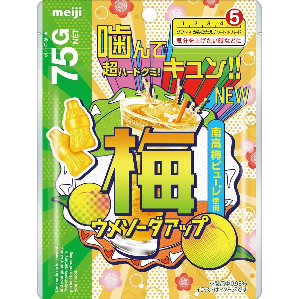 Meiji Ume Soda Up Gummy 75g