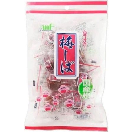 Muraoka, Umeshiba, Red Karikari Ume, Whole Pickled Ume Plum, Crispy, 95g -SALE