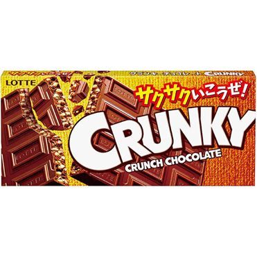 Lotte Crunky Chocolate Bar 1 Piece (Crispy Milk Chocolate)、Sale