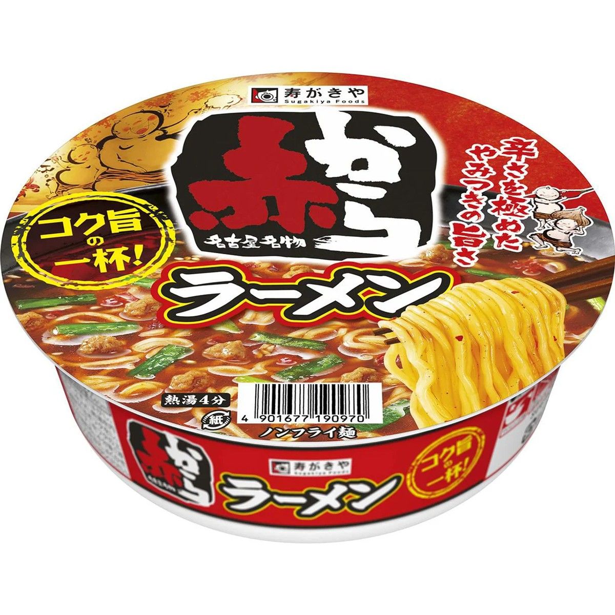 Sugakiya Akakara Ramen Cup Noodles 121g