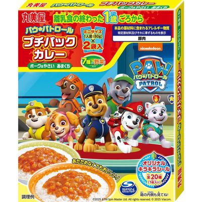 Marumiya PAW Patrol Petit Pack Curry Pork &amp; Vegetables Mild 120g