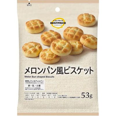 Top Value Best Price Melon Pan Style Biscuits 53g
