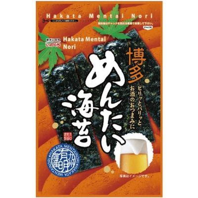 Iguchi Shokuhin Hakata Mentai Nori Seasoned Seaweed 10-Cut 20 Sheets