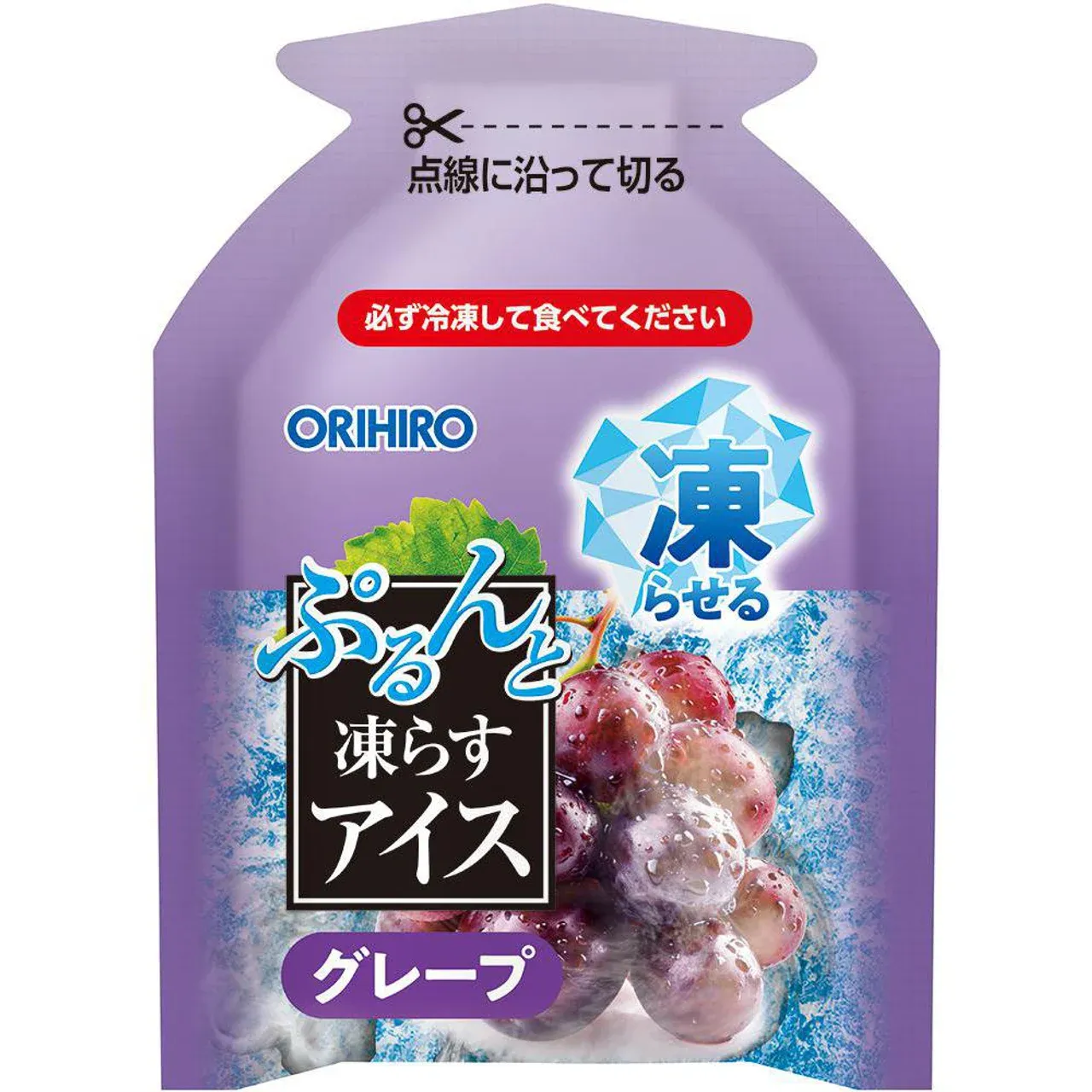 Orihiro Purunto Freeze Ice Mikan & Grape 12 Pieces 216g