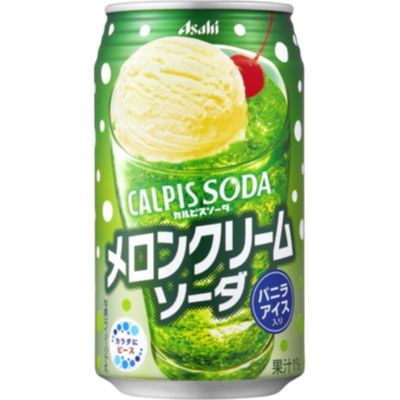 Calpis Soda Melon Cream Soda Can 350ml - SALE