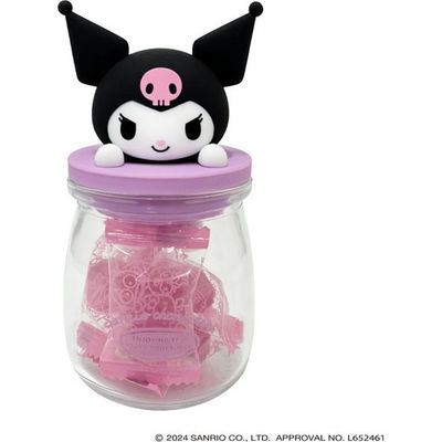 Toman Toys Sanrio Characters Kuromi Candy Bottle with 6 Strawberry Candies Toman Toys Sanrio Characters Kuromi Candy Bottle with 6 Strawberry Candies