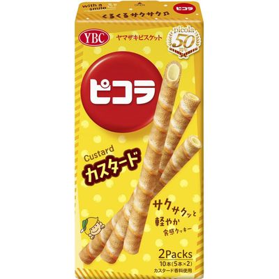 Yamazaki Biscuits Picola Custard Roll Cookies 10 Sticks Yamazaki Biscuits Picola Custard Roll Cookies 10 Sticks