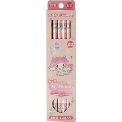 Sanrio Characters My Melody Kakikata Pencil 2B 12-Piece Set