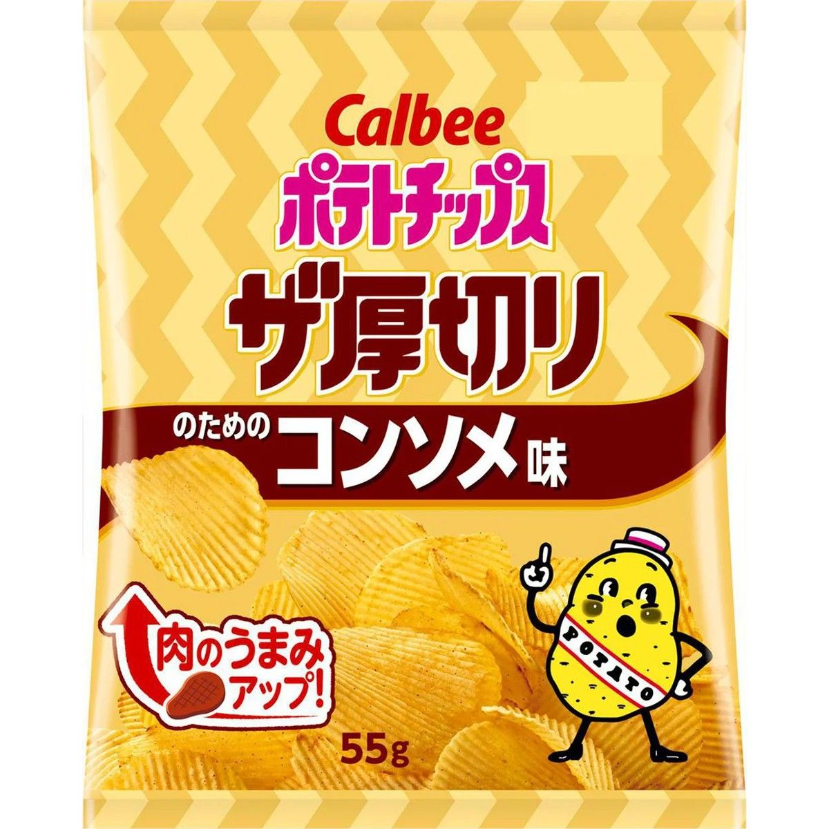 Calbee Potato Chips The Thick Cut Consomme Flavor 55g