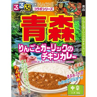 Hachi Foods Aomori Apple &amp; Garlic Chicken Curry Medium Hot 180g