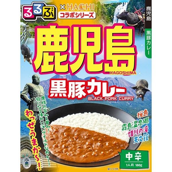 Hachi Foods Kagoshima Black Pork Curry Medium Spicy 180g