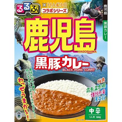 Hachi Foods Kagoshima Black Pork Curry Medium Spicy 180g