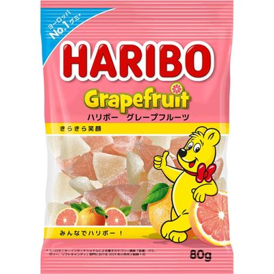 Haribo Grapefruit Gummy Candy 80g Haribo Grapefruit Gummy Candy 80g
