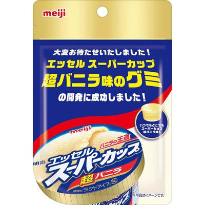 Meiji Essel Super Cup Ultra Vanilla Gummy Candy 40g Meiji Essel Super Cup Ultra Vanilla Gummy Candy 40g