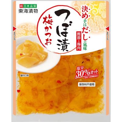 Tokai Tsukemono Kimедashi Tsubo-zuke Ume Katsuo 90g Tokai Tsukemono Kimедashi Tsubo-zuke Ume Katsuo 90g