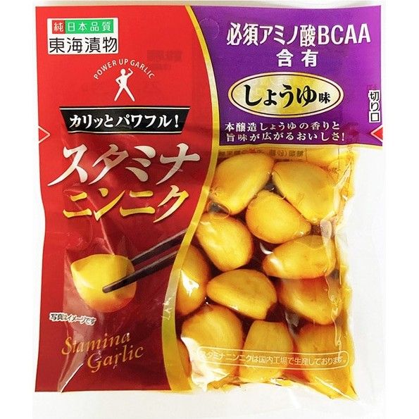 Tokai Tsukemono Stamina Garlic Soy Sauce Pickled Garlic 70g
